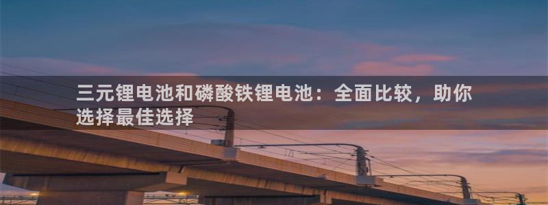 尊龙游戏app官方网站：三元锂电池和磷酸铁锂电池：全面比较，助你
选择最佳选择